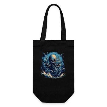 Sea Monster - Gift Bag for Bottles - black - Front