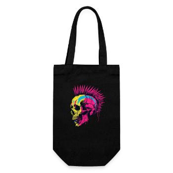 Horror Punk Zombie Mohawk - Gift Bag for Bottles - black - Front