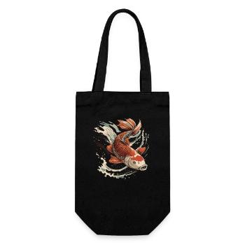 Koi Carp - Gift Bag for Bottles - black - Front