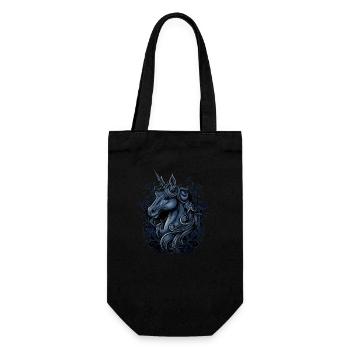Licorne Fantaisie - Sac à bouteille - noir - Devant