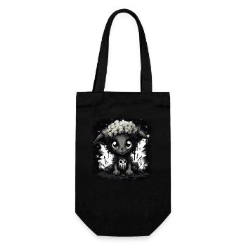 Cute Black Gothic Sheep - Gift Bag for Bottles - black - Front