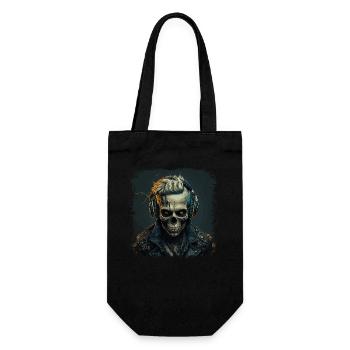 Cyborg Zombie Skull Disc Jockey - Sac à bouteille - noir - Devant
