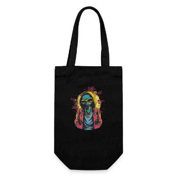 Cool Alien - Gift Bag for Bottles - black - Front