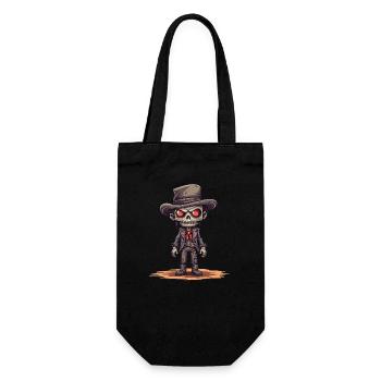 Cow-boy zombie drôle - Sac à bouteille - noir - Devant