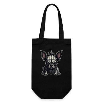 Bouledogue français gothique - Sac à bouteille - noir - Devant