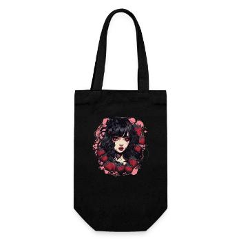 Emo Gothic Strawberries Girl - Gift Bag for Bottles - black - Front