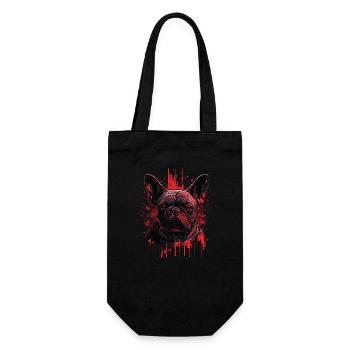 Bouledogue français - Sac à bouteille - noir - Devant