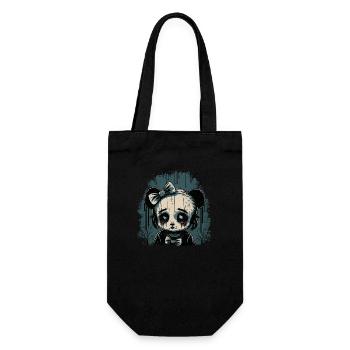 Sad Gothic Panda Girl - Gift Bag for Bottles - black - Front