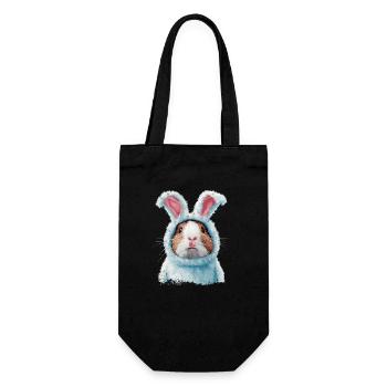 Cochon d’Inde en costume de lapin - Sac à bouteille - noir - Devant