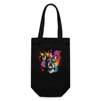 Fête du bouledogue français - Sac à bouteille - noir - Devant