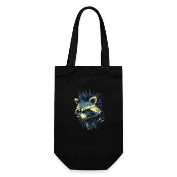 Angry Raccoon Punk - Gift Bag for Bottles - black - Front