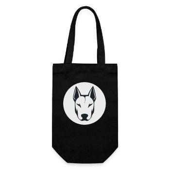 Bull terrier - Sac à bouteille - noir - Devant