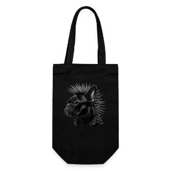 Punk Rock Bouledogue Français - Sac à bouteille - noir - Devant