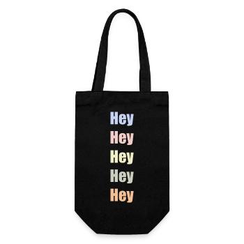 Hey Hey Hey Bonjour - Sac à bouteille - noir - Devant