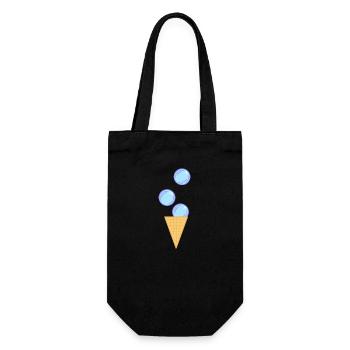 Bubble Ice Cream 2 - Gift Bag for Bottles - black - Front