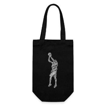 Joueur de basket-ball - Sac à bouteille - noir - Devant