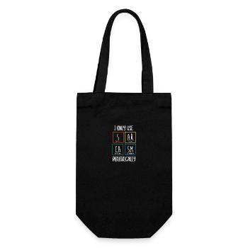 Periodic table - Gift Bag for Bottles - black - Front
