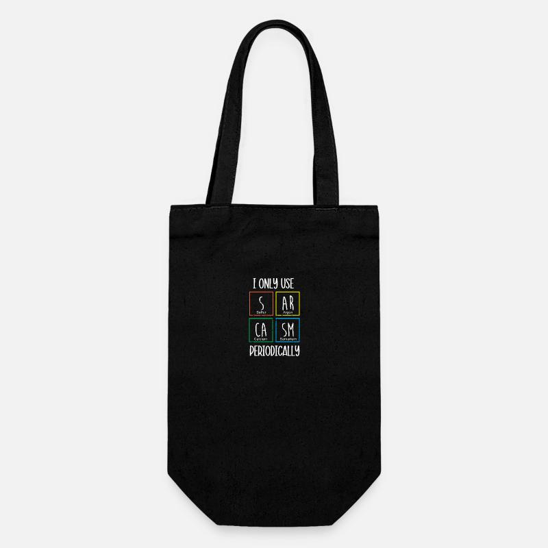 Periodic table - Gift Bag for Bottles - black
