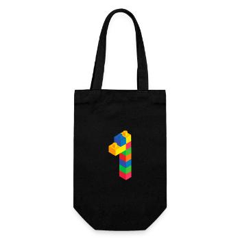 Mignon bloc bâtiment 1er cadeau d’anniversaire 1 an - Sac à bouteille - noir - Devant