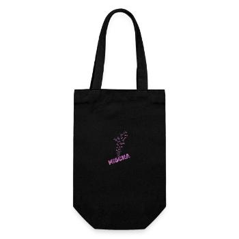 Geschenk für Mischa - Geschenkbeutel für Flaschen - Schwarz - Vorne