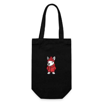 Bull Terrier Chien Élégant - Sac à bouteille - noir - Devant