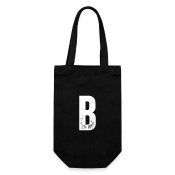 B - Gift Bag for Bottles - black - Front