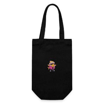 Piranha Fish Winter - Gift Bag for Bottles - black - Front