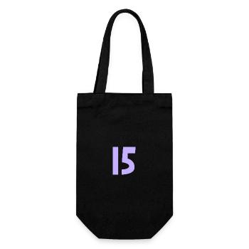 15. 15 ANS. 15e ANNIVERSAIRE. ANNIVERSAIRE 15 ANS. - Sac à bouteille - noir - Devant