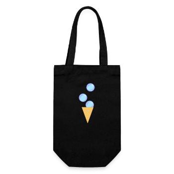 Bubble Ice Cream 1 - Gift Bag for Bottles - black - Front