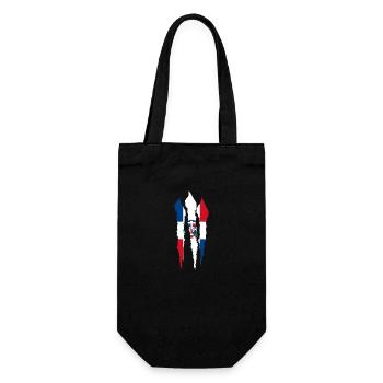 République dominicaine drapeau Dom Rep drapeau Voyage - Sac à bouteille - noir - Devant