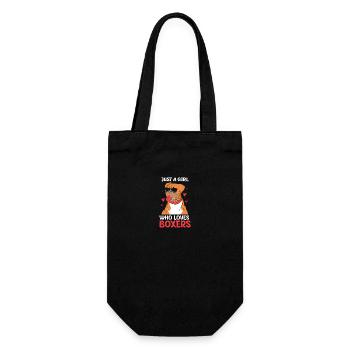 Boxer Dog - Gift Bag for Bottles - black - Front