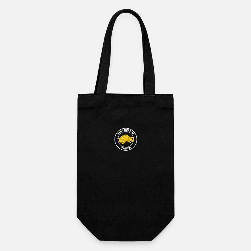 TOUT CE DONT J’AI BESOIN, CE SONT DES PÂTES - Sac à bouteille - noir