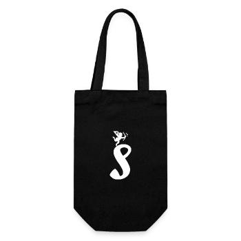 S - Gift Bag for Bottles - black - Front