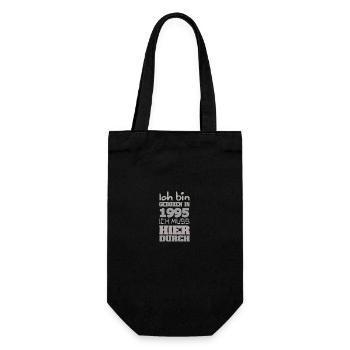 Bin 1995 - Geschenkbeutel für Flaschen - Schwarz - Vorne