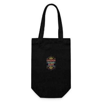 Geschenk für Alisa - Geschenkbeutel für Flaschen - Schwarz - Vorne