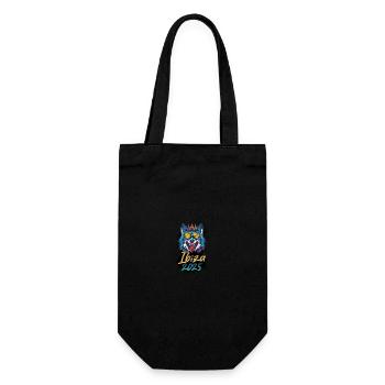 Ibiza 2025 Loup de fête - Sac à bouteille - noir - Devant