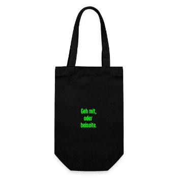 Walk with or aside - Gift Bag for Bottles - black - Front