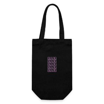 Jahrgang 2002 - Geschenkbeutel für Flaschen - Schwarz - Vorne