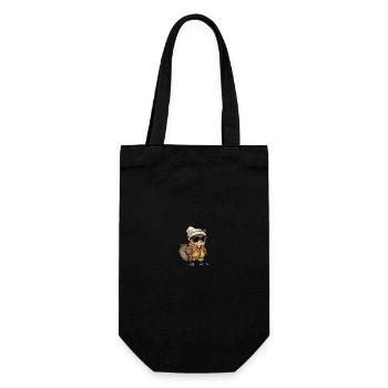 Squirrel Winter - Gift Bag for Bottles - black - Front
