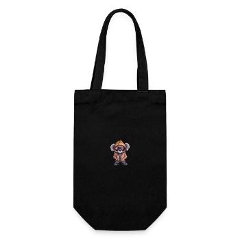 Koala Winter Comic - Gift Bag for Bottles - black - Front