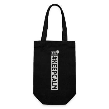 Hashtag #KEEPCALM - Gift Bag for Bottles - black - Front