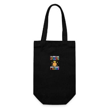Daycare Leavers First Grade School Enrollment Schoolchild - Gift Bag for Bottles - black - Front