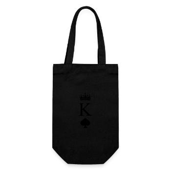 King of Spades - Matching Couple & Poker Theme - Sac à bouteille - noir - Devant