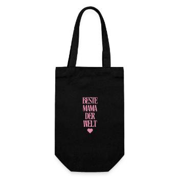 Best mom in the world - Gift Bag for Bottles - black - Front