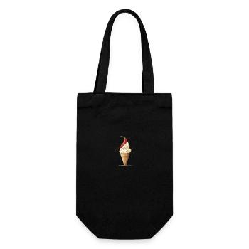 CREME GLACE ETE SOLEIL VACANCE PLAGE - Sac à bouteille - noir - Devant