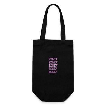 2027 - Gift Bag for Bottles - black - Front