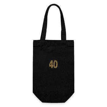 ANNIVERSARY. HAPPY BIRTHDAY. HAPPY BIRTHDAY. - Gift Bag for Bottles - black - Front