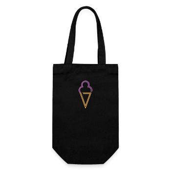 Neon Ice Cream - Gift Bag for Bottles - black - Front