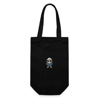 Hibou Hiver - Sac à bouteille - noir - Devant