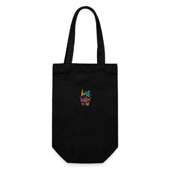 Best Sister - Gift Bag for Bottles - black - Front